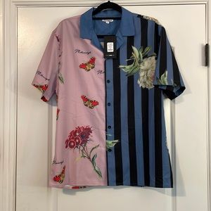 FashionNova Men Shirt Multi color Medium Size New With tags